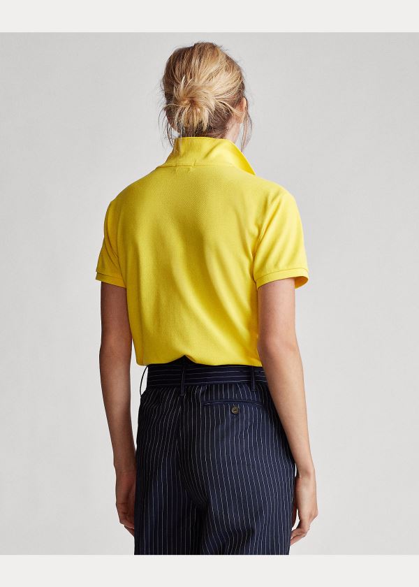 Ralph Lauren Classic Fit Mesh Polo Shirt Citrón | X4HQgheI