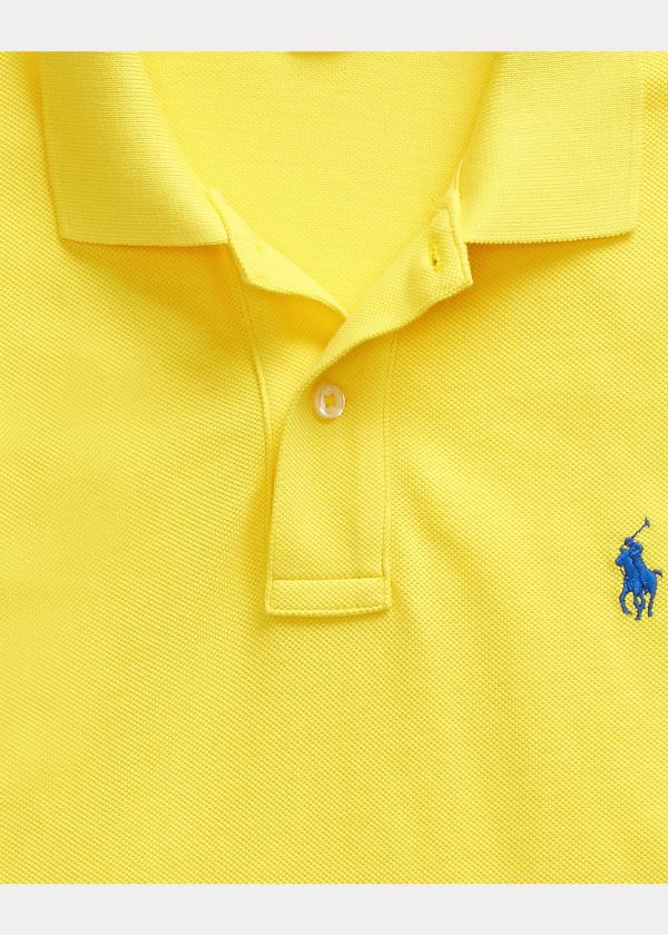 Ralph Lauren Classic Fit Mesh Polo Shirt Citrón | X4HQgheI