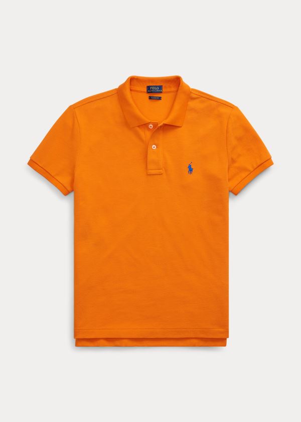 Ralph Lauren Classic Fit Mesh Polo Shirt Oranžové | dX5cWwMe