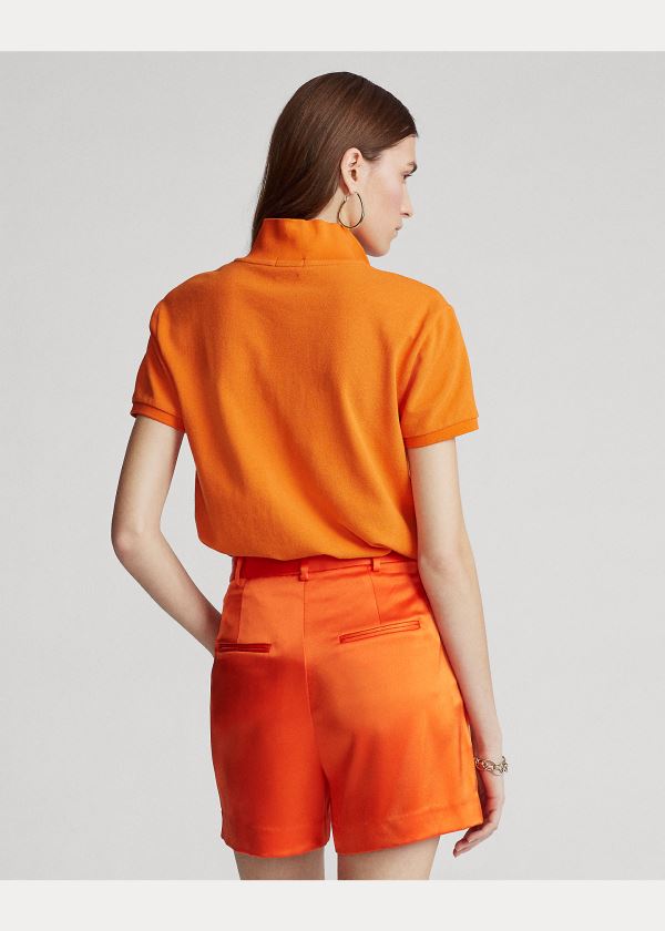 Ralph Lauren Classic Fit Mesh Polo Shirt Oranžové | dX5cWwMe