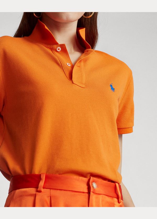 Ralph Lauren Classic Fit Mesh Polo Shirt Oranžové | dX5cWwMe