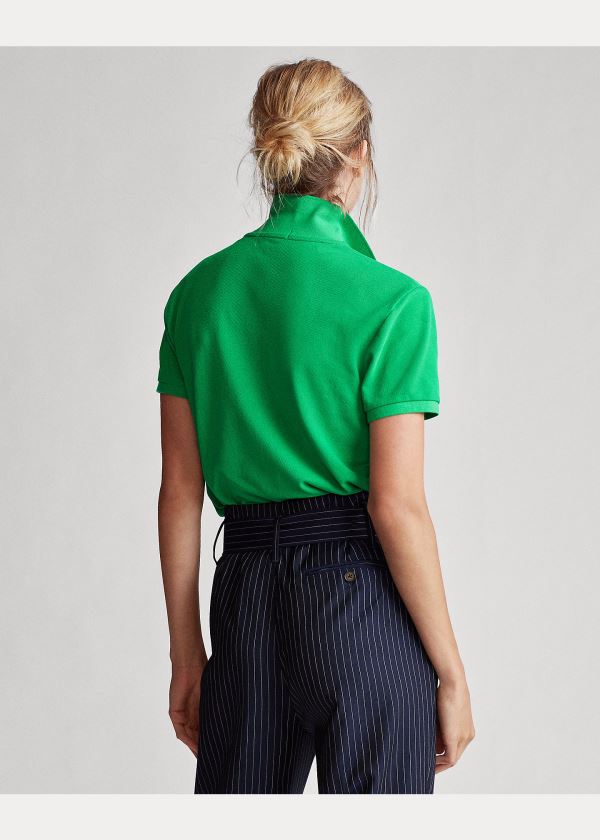 Ralph Lauren Classic Fit Mesh Polo Shirt Zelene | ukAJoXb7