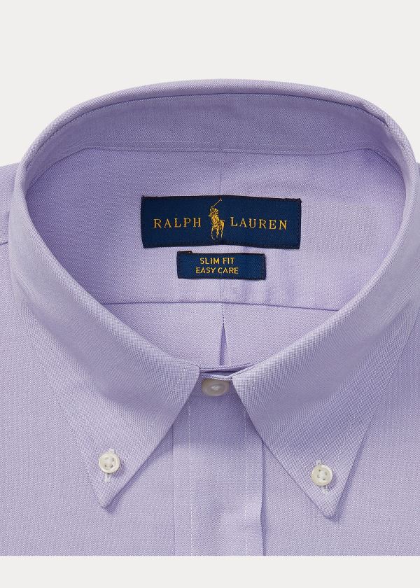 Ralph Lauren Classic Fit Oxford Shirt Světle Fialové Bílé | xTtfeUh3