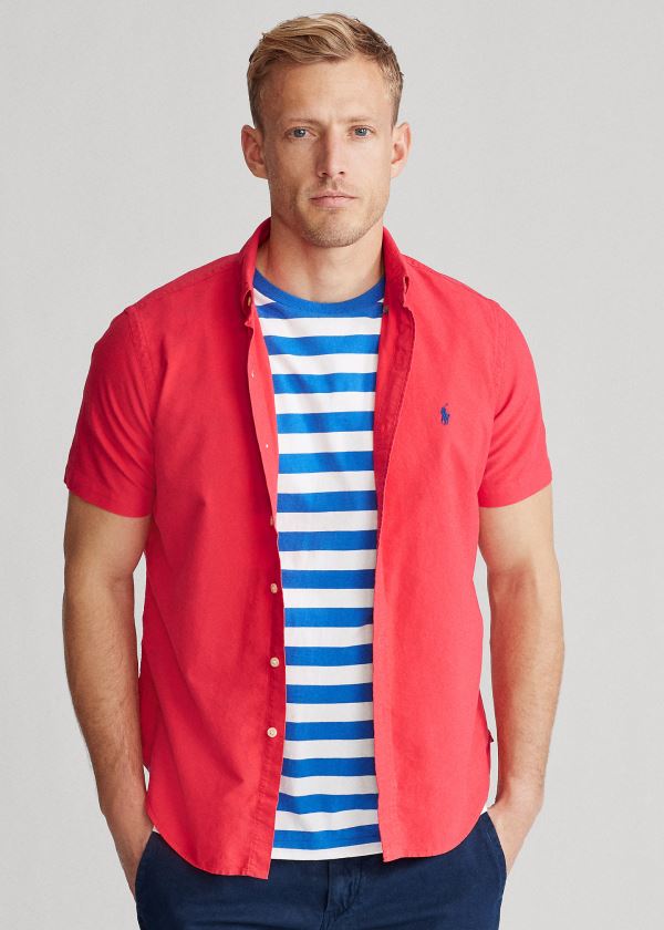 Ralph Lauren Classic Fit Oxford Shirt Červené | 3MvQaq2T