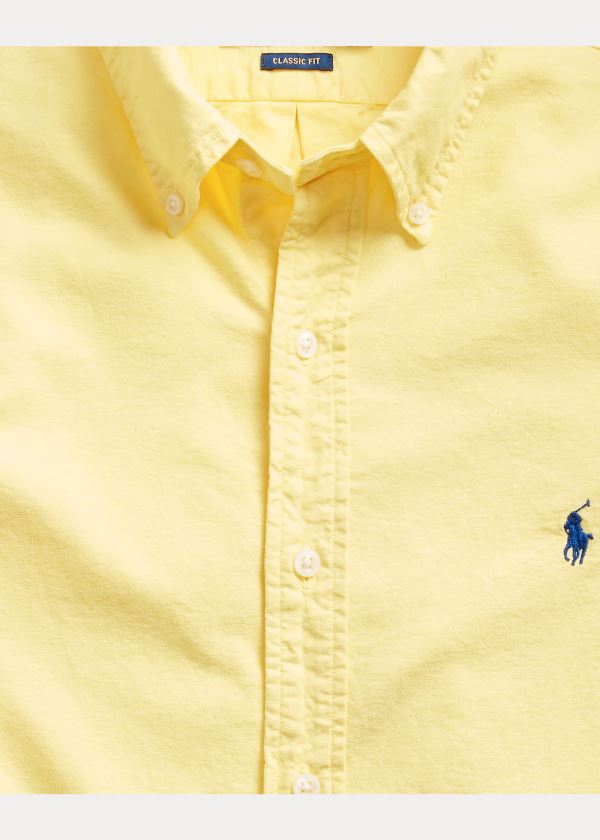 Ralph Lauren Classic Fit Oxford Shirt Žluté | Zwh9qtMu
