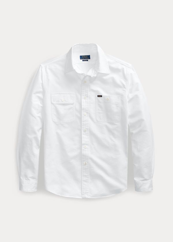 Ralph Lauren Classic Fit Oxford Workshirt Bílé | LQTtGGXm
