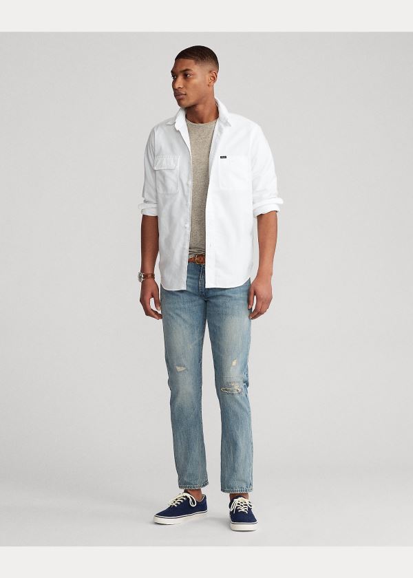 Ralph Lauren Classic Fit Oxford Workshirt Bílé | LQTtGGXm