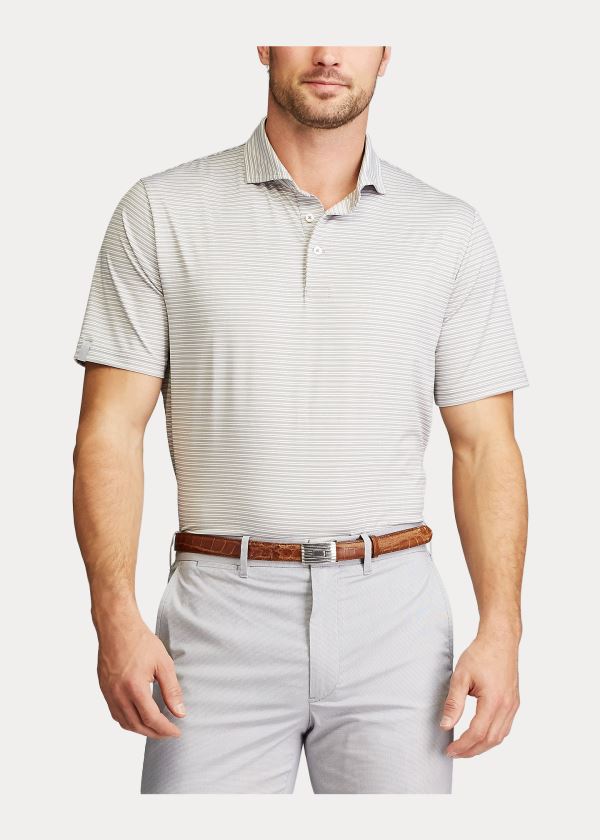 Ralph Lauren Classic Fit Performance Polo Světle Šedé Bílé | 2Slc8zKc