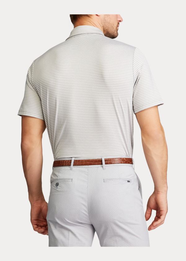 Ralph Lauren Classic Fit Performance Polo Světle Šedé Bílé | 2Slc8zKc