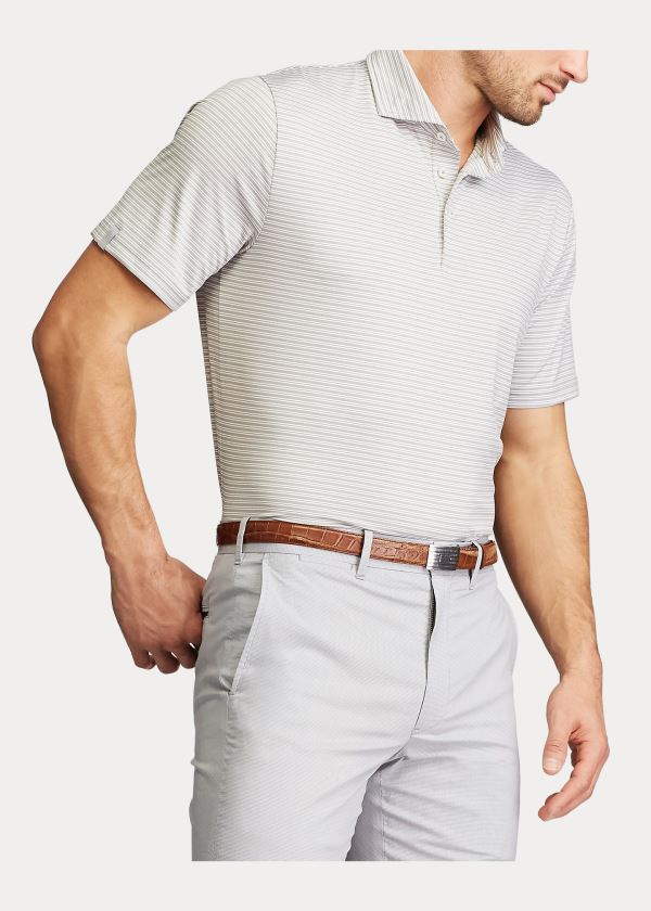 Ralph Lauren Classic Fit Performance Polo Světle Šedé Bílé | 2Slc8zKc