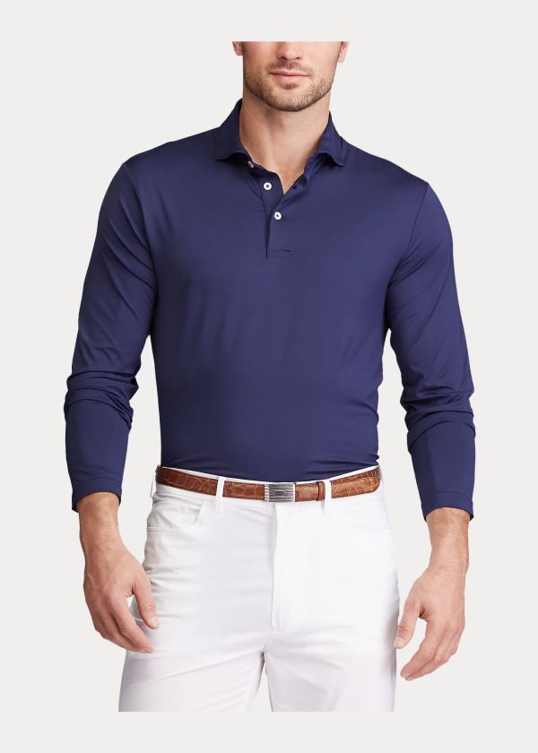 Ralph Lauren Classic Fit Performance Polo Tmavě Blankyt | 3MQFx2pz