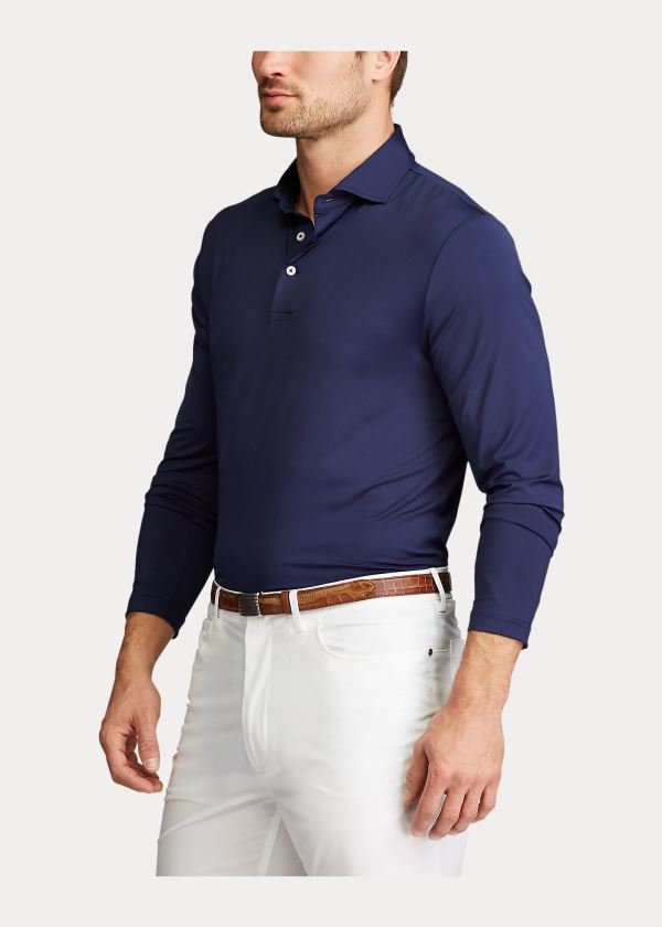 Ralph Lauren Classic Fit Performance Polo Tmavě Blankyt | 3MQFx2pz