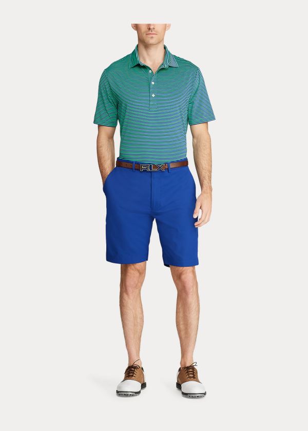 Ralph Lauren Classic Fit Performance Polo Zelene Proužek | AtXl6BpV