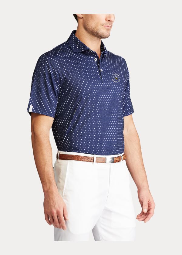 Ralph Lauren Classic Fit Performance Polo Tmavě Blankyt Bílé Proužek | GEhw4LTg