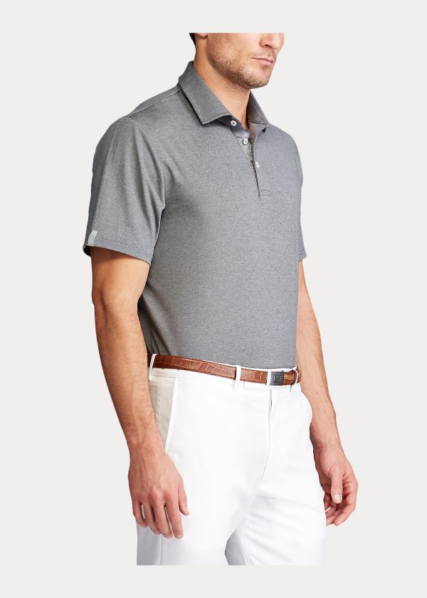 Ralph Lauren Classic Fit Performance Polo Šedé | IjSGBzWk