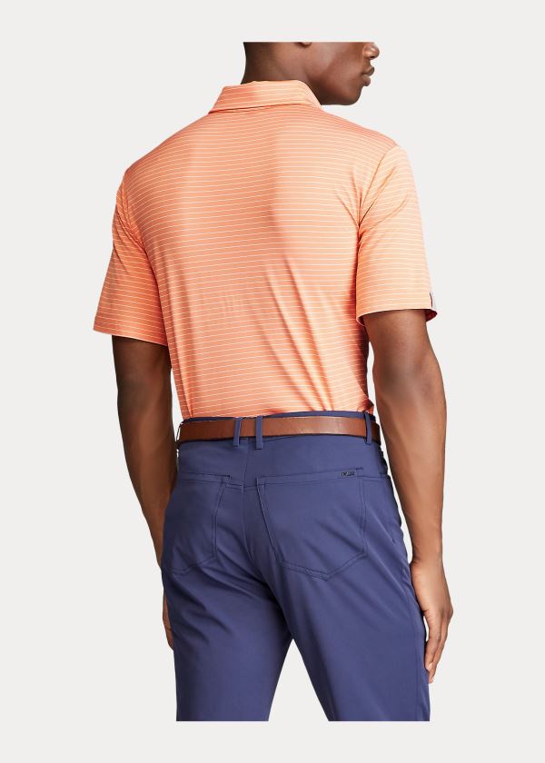 Ralph Lauren Classic Fit Performance Polo Oranžové Bílé | NnQTnnmI