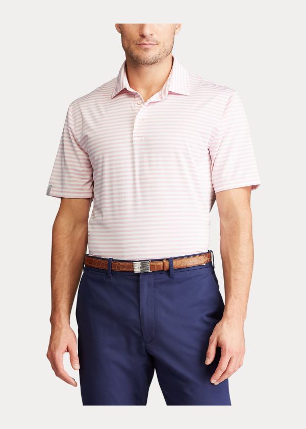 Ralph Lauren Classic Fit Performance Polo Světle Růžové Bílé | WDVmtMqd