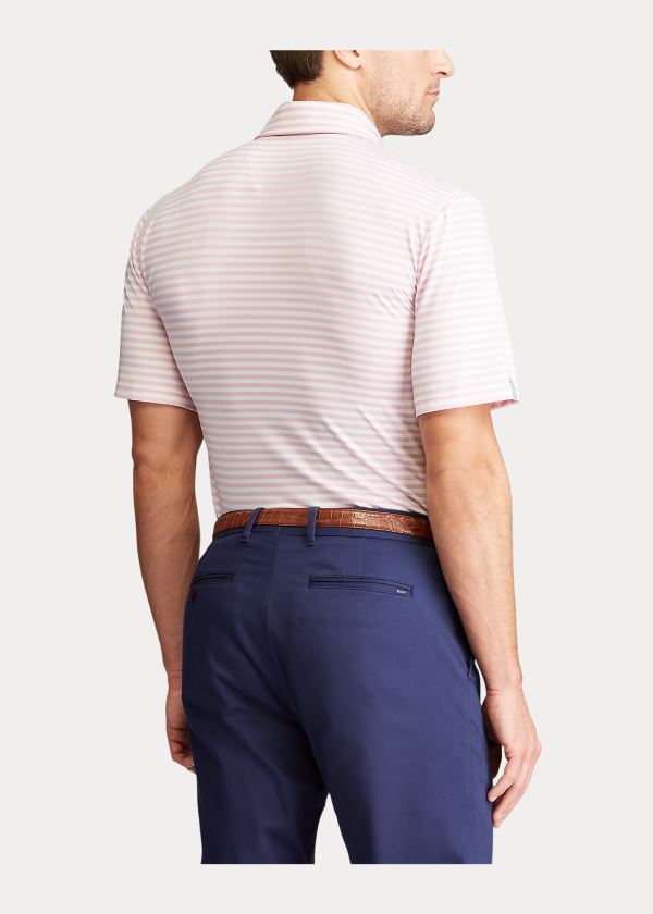Ralph Lauren Classic Fit Performance Polo Světle Růžové Bílé | WDVmtMqd