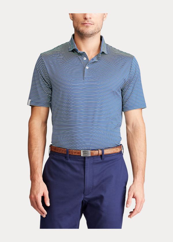 Ralph Lauren Classic Fit Performance Polo Královská Modrá Blankyt Zelene | dWDcCIqz