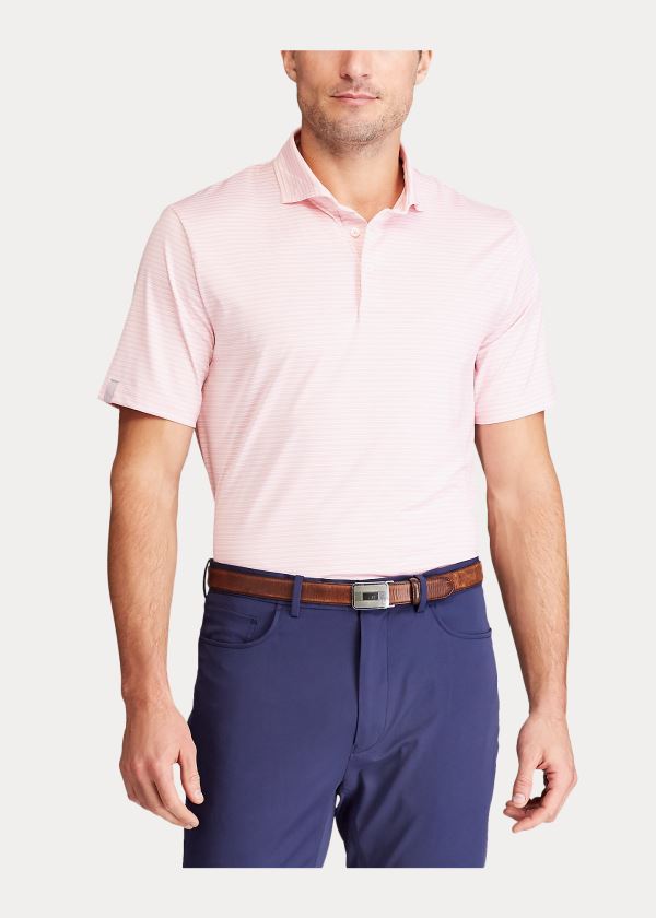 Ralph Lauren Classic Fit Performance Polo Světle Růžové Bílé | gbozAj0k