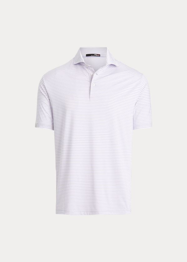 Ralph Lauren Classic Fit Performance Polo Bílé Světle Fialové | jigxxXnO