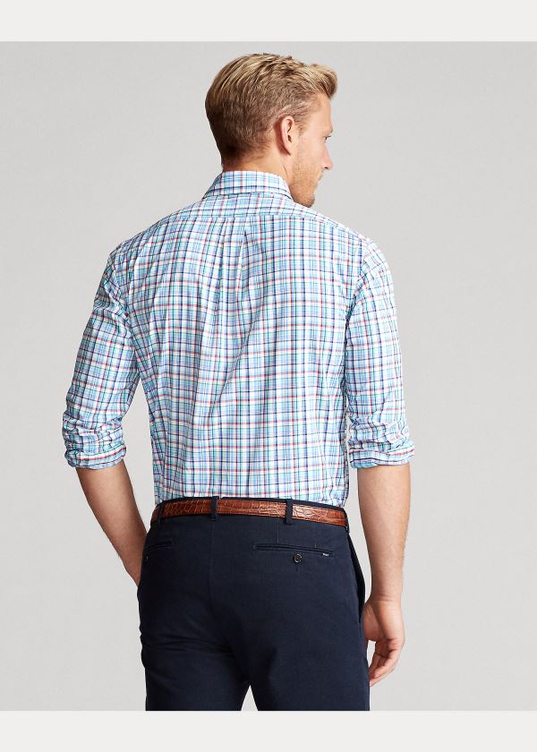 Ralph Lauren Classic Fit Performance Shirt Blankyt Červené Viacfarebný | B3s59LEe