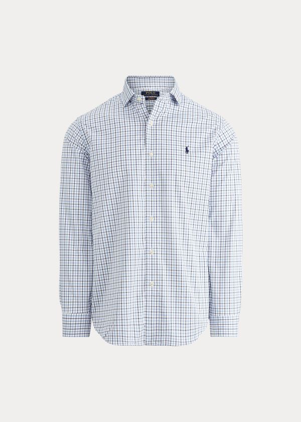 Ralph Lauren Classic Fit Performance Shirt Bílé Světle Blankyt | iRQlMdGW