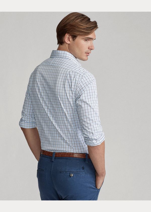 Ralph Lauren Classic Fit Performance Shirt Bílé Světle Blankyt | iRQlMdGW