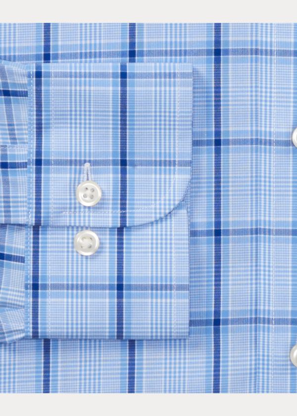 Ralph Lauren Classic Fit Plaid Poplin Shirt Blankyt Tmavě Blankyt Viacfarebný | 2nbwWnez