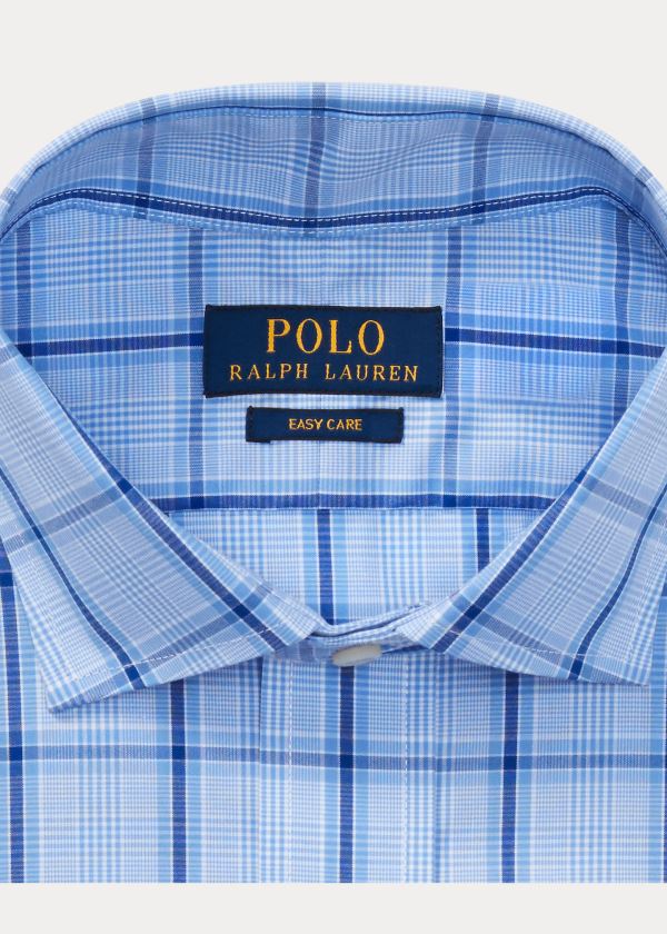 Ralph Lauren Classic Fit Plaid Poplin Shirt Blankyt Tmavě Blankyt Viacfarebný | 2nbwWnez