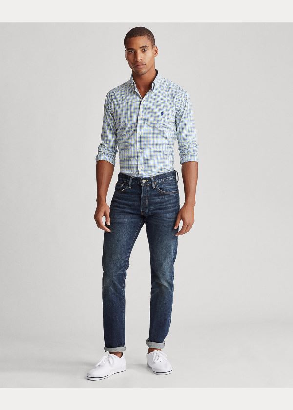 Ralph Lauren Classic Fit Plaid Poplin Shirt Blankyt Žluté Viacfarebný | ZDkN9AO1