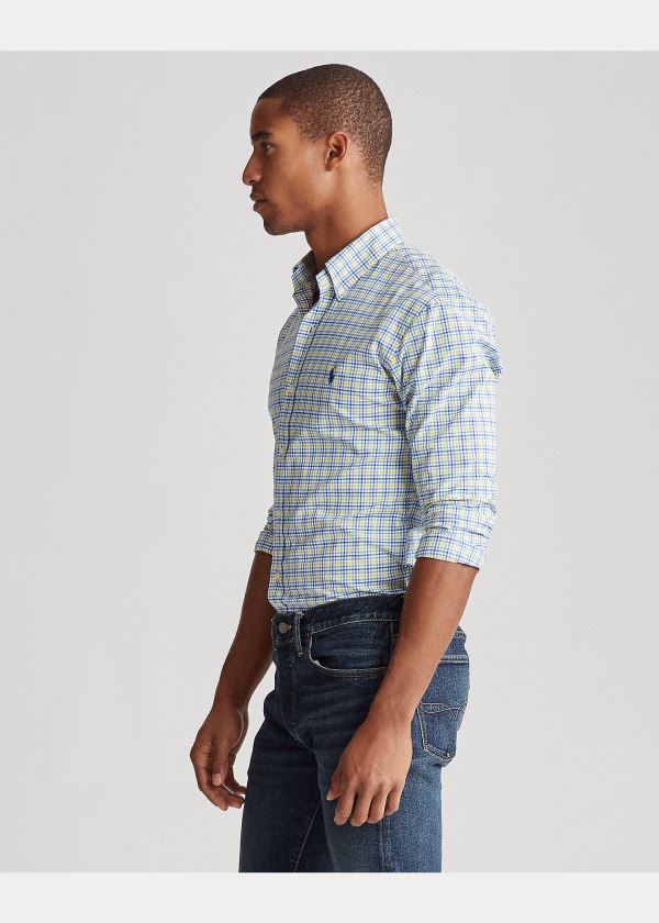 Ralph Lauren Classic Fit Plaid Poplin Shirt Blankyt Žluté Viacfarebný | ZDkN9AO1
