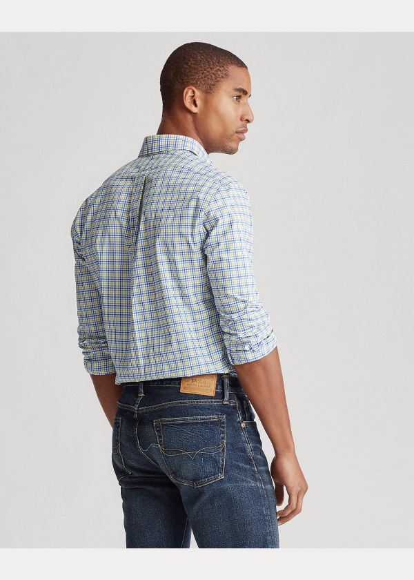 Ralph Lauren Classic Fit Plaid Poplin Shirt Blankyt Žluté Viacfarebný | ZDkN9AO1