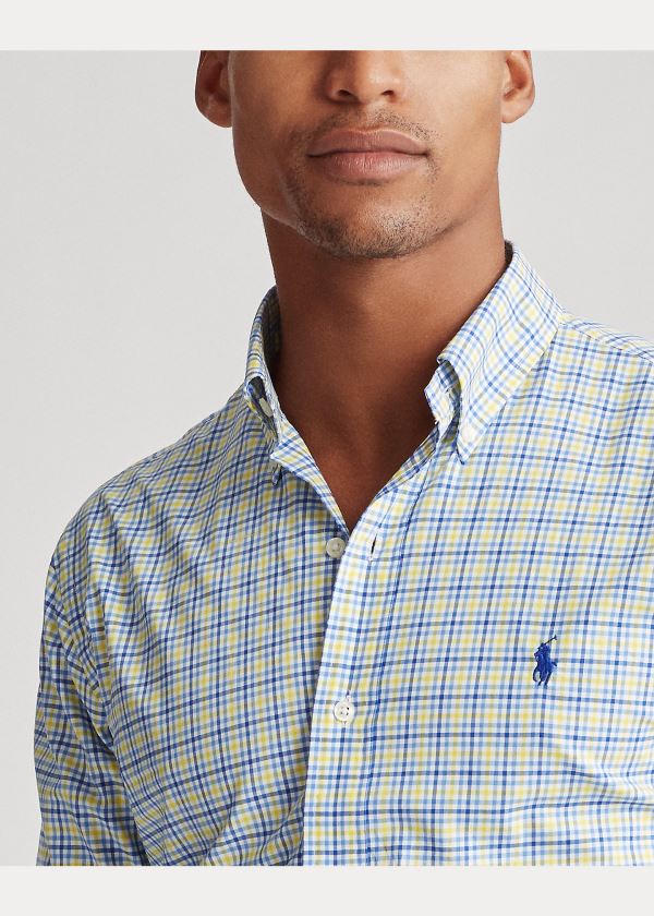 Ralph Lauren Classic Fit Plaid Poplin Shirt Blankyt Žluté Viacfarebný | ZDkN9AO1