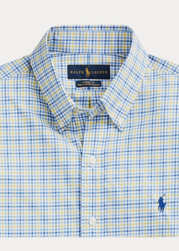 Ralph Lauren Classic Fit Plaid Poplin Shirt Blankyt Žluté Viacfarebný | ZDkN9AO1