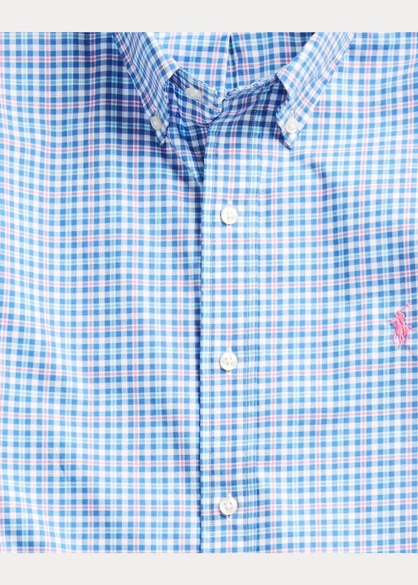 Ralph Lauren Classic Fit Plaid Poplin Shirt Blankyt Růžové Viacfarebný | e28G4IKZ