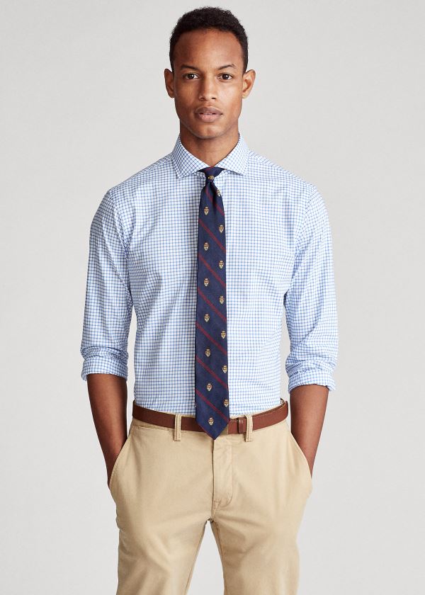 Ralph Lauren Classic Fit Plaid Poplin Shirt Bílé Blankyt | hbJJbIxs