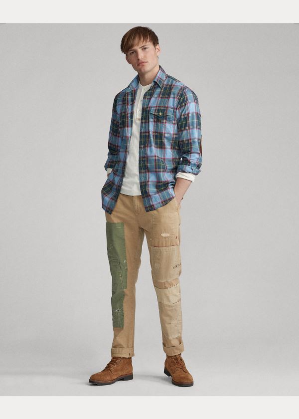 Ralph Lauren Classic Fit Plaid Workshirt Viacfarebný | 18hL9Oef