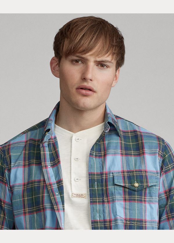 Ralph Lauren Classic Fit Plaid Workshirt Viacfarebný | 18hL9Oef