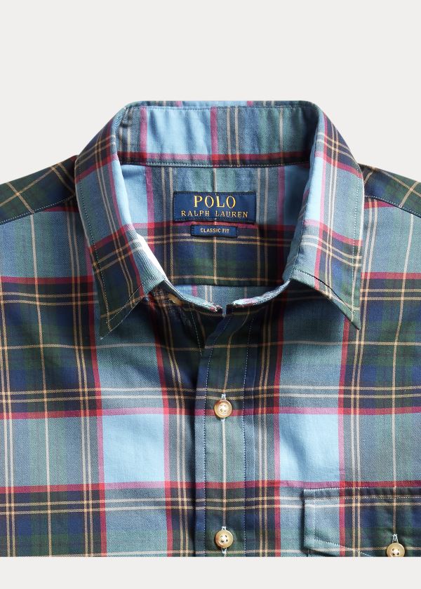 Ralph Lauren Classic Fit Plaid Workshirt Viacfarebný | 18hL9Oef