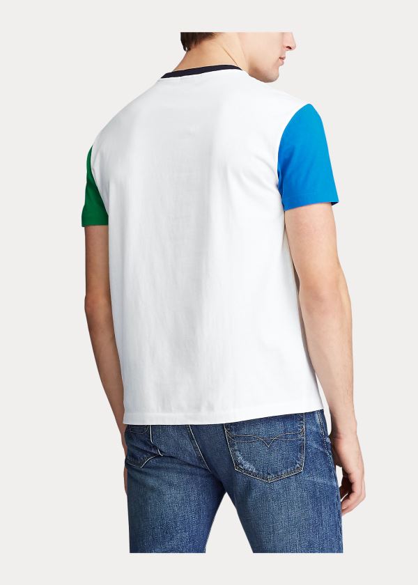 Ralph Lauren Classic Fit Pocket T-Shirt Bílé Viacfarebný | AD2M9OsH