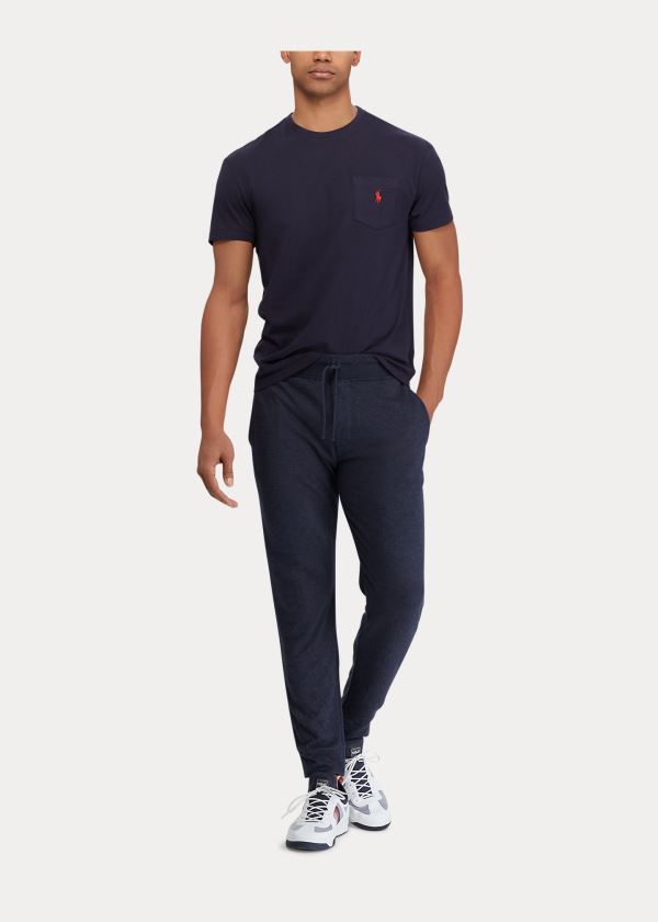 Ralph Lauren Classic Fit Pocket T-Shirt Tmavě Blankyt | It5dedwl