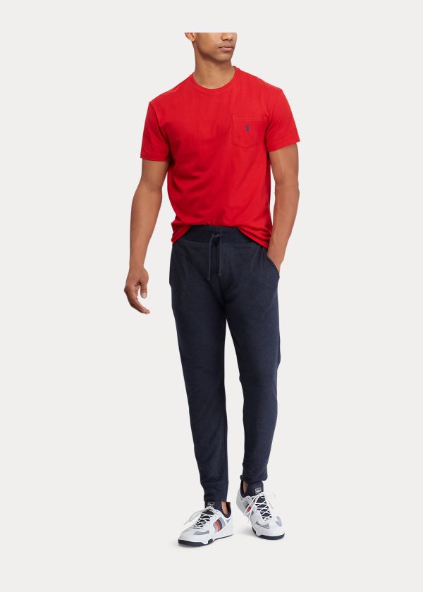 Ralph Lauren Classic Fit Pocket T-Shirt Červené | J6npFzmM