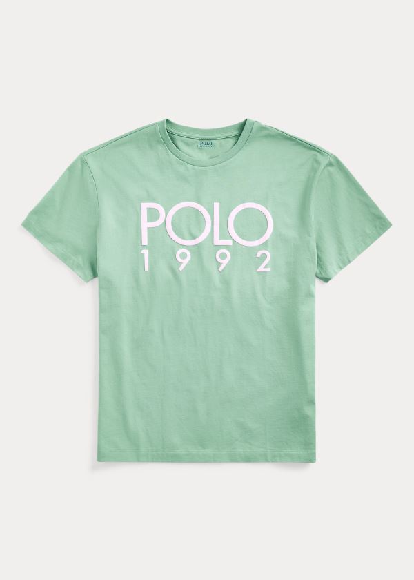 Ralph Lauren Classic Fit Polo 1992 T-Shirt Zelene Bílé | iHm9mtNH