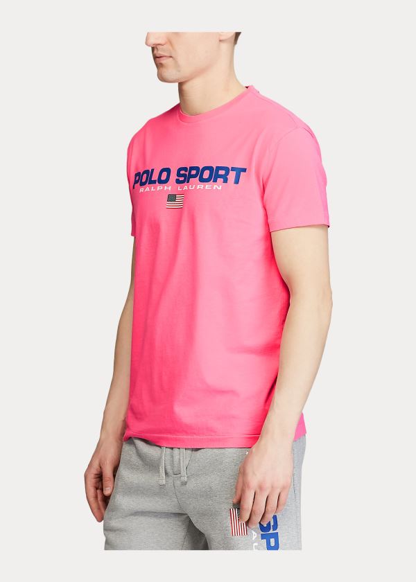 Ralph Lauren Classic Fit Polo Sportovní T-Shirt Růžové | KLNfscbe