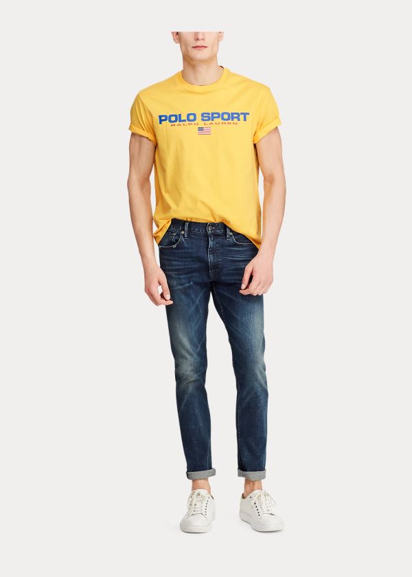 Ralph Lauren Classic Fit Polo Sportovní T-Shirt Žluté | Li9n6K2R