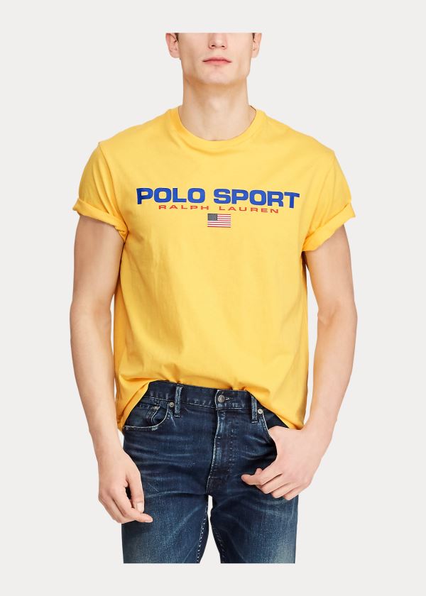 Ralph Lauren Classic Fit Polo Sportovní T-Shirt Žluté | Li9n6K2R