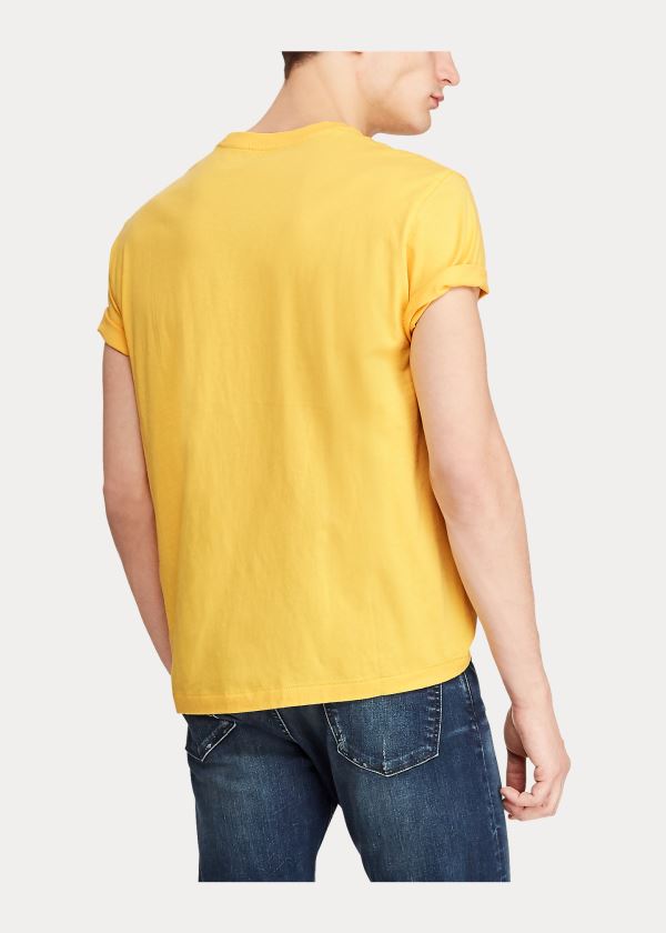 Ralph Lauren Classic Fit Polo Sportovní T-Shirt Žluté | Li9n6K2R