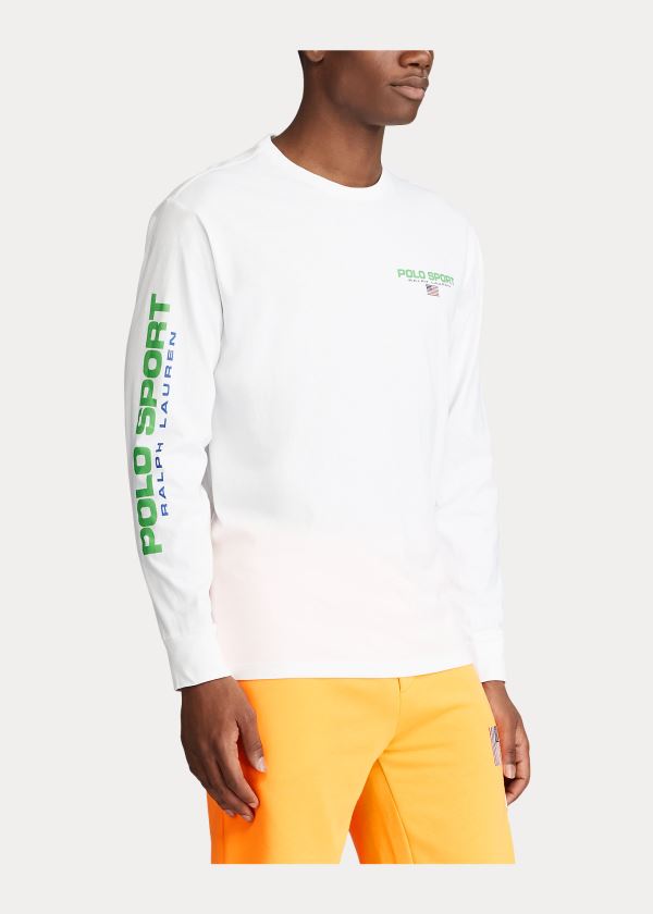 Ralph Lauren Classic Fit Polo Sportovní T-Shirt Bílé | MJJWKFWA