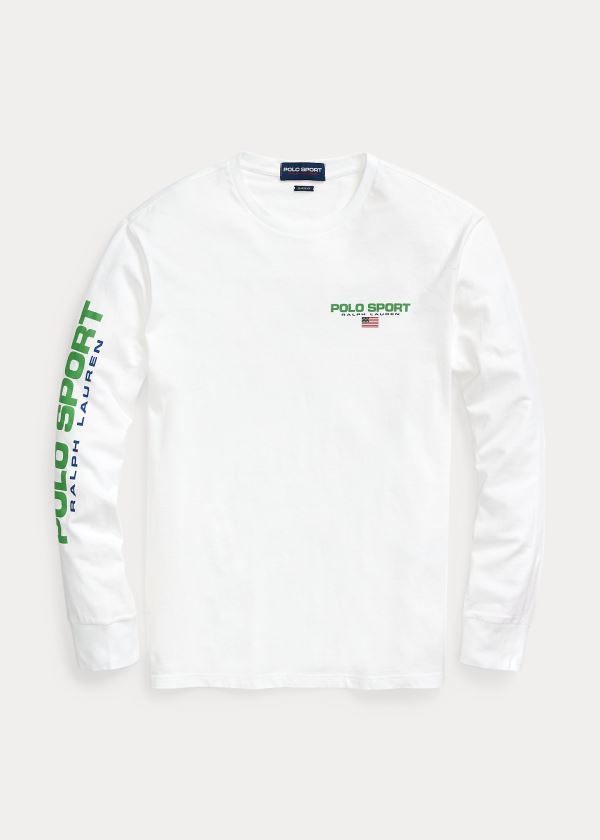 Ralph Lauren Classic Fit Polo Sportovní T-Shirt Bílé | MJJWKFWA